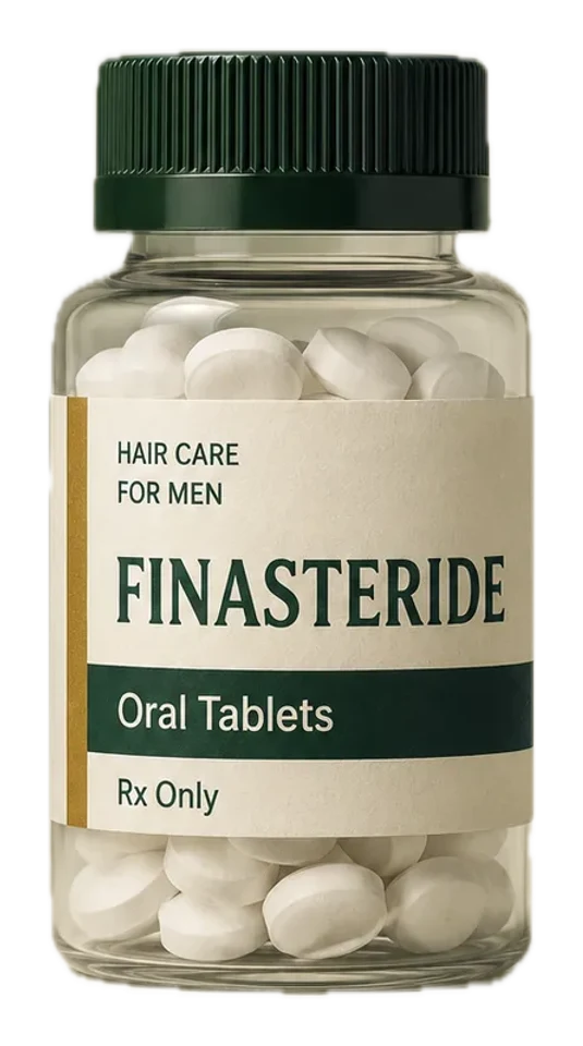 Finasteride Oral Tablets (1mg) — oral tablet bottle.