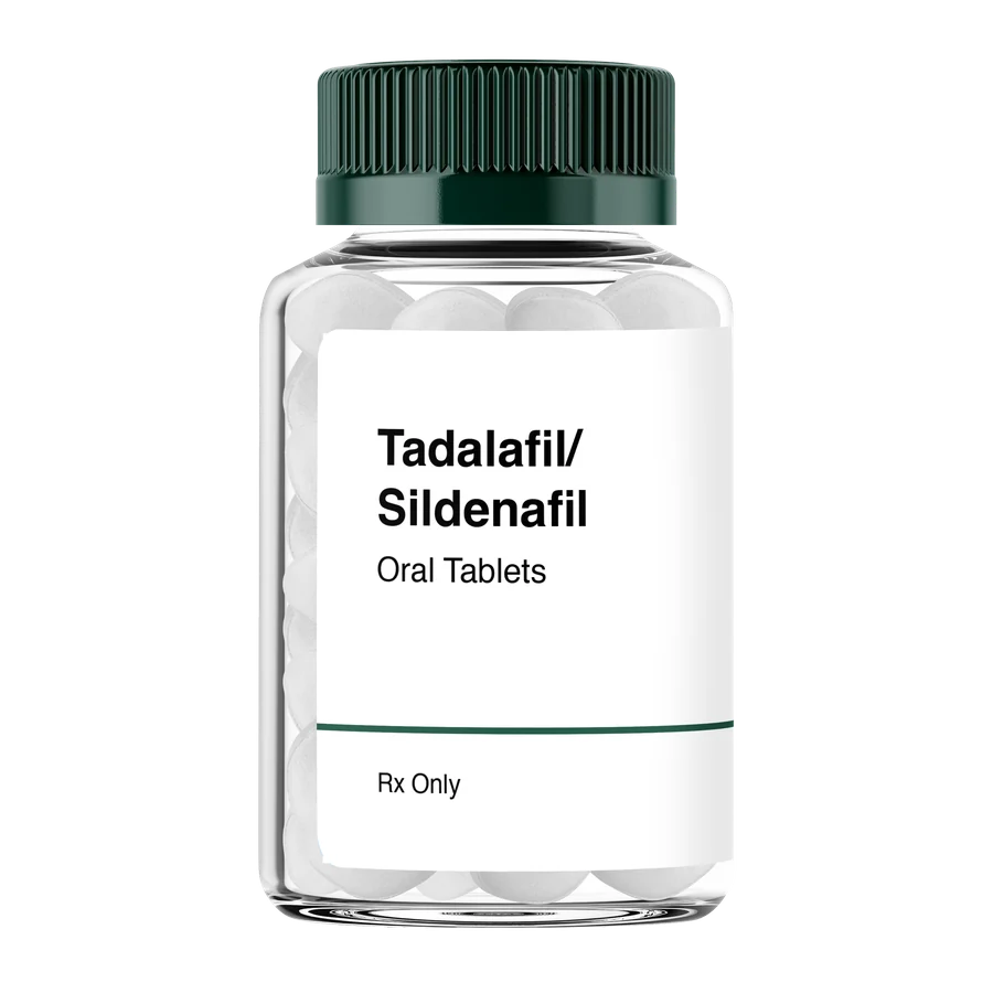 Illustration of Tadalafil and Sildenafil